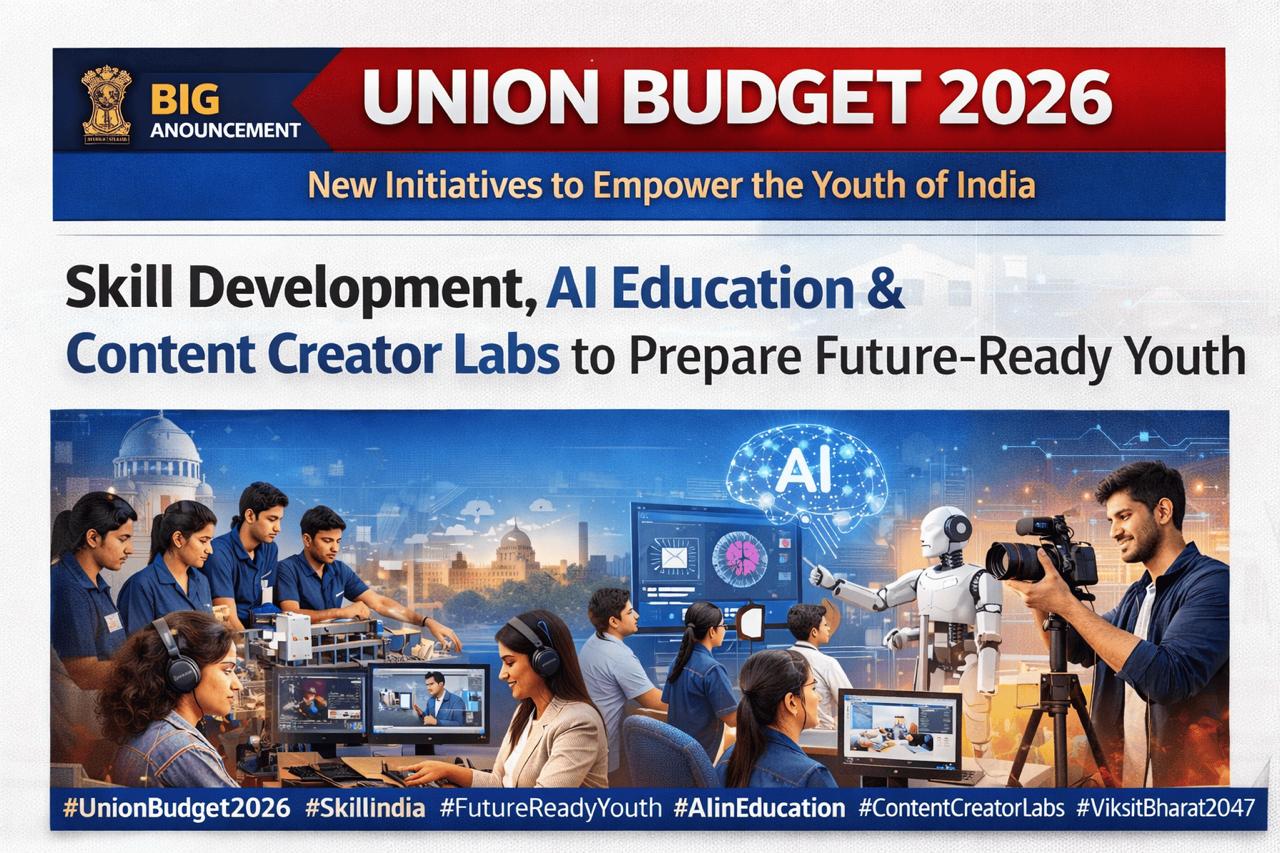 कौशल विकास को सर्वोच्च प्राथमिकता - Budget 2026 में युवाओं के लिए ऐतिहासिक